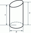 Figure 11 - Straight cylinder with oblique sections