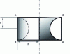 Figure 33 - Part of torus inside cylinder ABCD