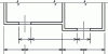 Figure 6 - Dimension lines with unavoidable intersections