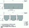 Figure 3 - Types of shingle (according to NF P 39-201-1)