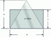 Figure 43 - Rectangle equivalent to glazing in the shape of an equilateral triangle