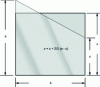 Figure 45 - Rectangle equivalent to trapezoidal glazing