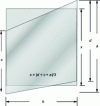 Figure 46 - Rectangle equivalent to parallelogram-shaped glazing