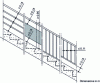 Figure 10 - Openwork metal railings on string staircases