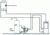 Figure 16 - Three-pipe boiler with continuous hot water production and underfloor heating