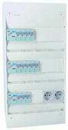 Figure 1 - Pre-equipped 3-row electrical panel (source: Hager)