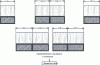 Figure 46 - Platform layout – Dimensions of standard elements – Various combinations (source: Outinord)