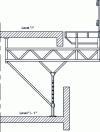 Figure 15 - Facade-mounted work platform with beam extension and spandrel