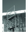 Figure 3 - Rolling scaffold: screen acting as guardrail and material stop
