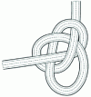 Figure 2 - Chair knot on braided rope