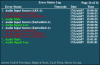 Figure 27 - Error Status Log and alarms