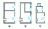 Figure 13 - Examples of loudspeaker mounting in a three-way cabinet