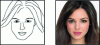 Figure 18 - Sketch-to-portrait conversion (DeepFaceDrawing)
[142]