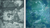 Figure 4 - Comparison of a SAR image acquired by the DLR/ESAR L-band sensor (left) with an optical image (right)