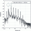 Figure 24 - Impulse response of the metal arrow in HH polarization