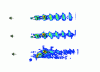 Figure 29 - ISAR images on 10°, 20° and 50° angular sectors