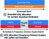 Figure 24 - Spectrum for broadcast (a) or broadband (b) mobile networks [56].