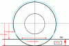 Figure 19 - Circumferential deformation of a tire, notion of deflection