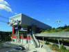 Figure 12 - Hôpital de Rangueil intermediate station on the Toulouse Teleo line: a visible emergence, but put into perspective by its location on an inclined plane (photo P. Zembri).