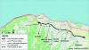 Figure 9 - Project for the overall development of links between the upper reaches of the Saint-Denis de la Réunion conurbation and the coastal strip (source: PDU 2013).