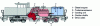 Figure 21 - Schematic cross-section of a BB locomotive, diesel hydraulic