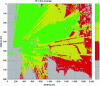 Figure 11 - ONERA calculation of the risk of loss of communication links in a typical urban environment