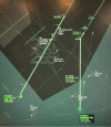 Figure 13 - Illustration of the 4-FLIGHT trajectory extrapolation function for two flights over France (September 6, 2023).