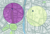 Figure 21 - Using 4D bubbles to detect conflicts between two UAVs