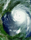 Figure 12 - Hurricane Katrina as seen from space, August 28, 2005 (NASA)