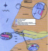 Figure 3 - Location of the initial solutions examined for the Port 2000 public debate