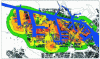 Figure 5 - Example of noise mapping in the port of Amsterdam (from [7])
