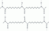 Figure 2 - Hydrogen bonds (blue dashed line) in polyamide 11