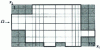 Figure 3 - DF mesh of a union of rectangles (dead meshes are shaded)