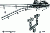 Figure 2 - Overhead single-track cable and tubular conveyor (from Lemaire document)