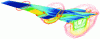 Figure 12 - Compressible simulation on an aircraft
wing