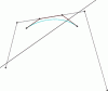 Figure 10 - Comparison between the Bézier polygon and the control polygon associated with another standardized base (TP)