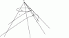 Figure 40 - Circle from the conic projection of the parabola located on the cone with vertex Ω resting on the circle