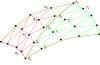 Figure 68 - Tangential connection of two triangular Bézier surfaces