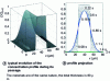 Figure 7 - Pollutant concentration profile during coextrusion of a functional barrier material