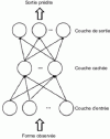 Figure 10 - Architecture of a multi-layer perceptron with a hidden layer