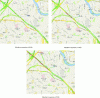 Figure 1 - Traffic situation on the A6 freeway north of Fourvière (source: maps.google.fr)