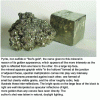Figure 4 - Pyrite, iron sulfide or "fool's gold