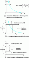 Figure 4 - Principle
of population inversion