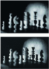 Figure 20 - Focusing in two different planes (same hologram as used in figure ) (doc ISL)