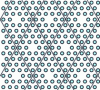 Figure 10 - Example of a supercell applicable to the calculation of the band diagram of the hexagonal crystal shown in figure  including a lacunar defect.