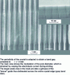 Figure 14 - Planar guide made by photo-electrochemical etching of silicon 