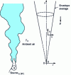 Figure 6 - Turbulent plume above a circular heat source