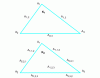 Figure 2 - Triangular finite elements with 6 nodes (K1) and 10 nodes (K2)