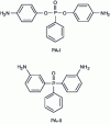 Figure 26 - Structures of two phosphorus-containing aromatic diamines