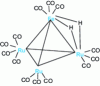 Figure 18 - Representation of the molecule [FeRu3H2 (CO)13]